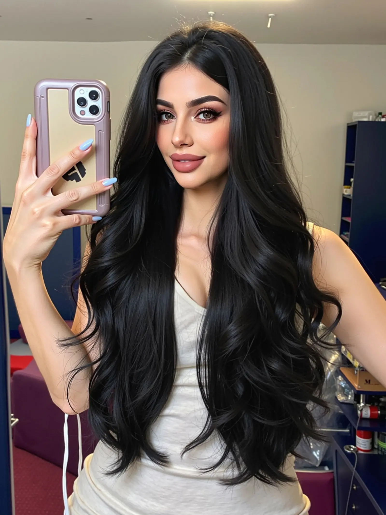 Wig, 28 Inch Long Curly Hair, No Bangs, Heat Resistant Fashion Wig for Women, Daily Wear Wig, Curled Wig, Perfect for Daily Commute or Music Festivals, Synthetic Material Wigs