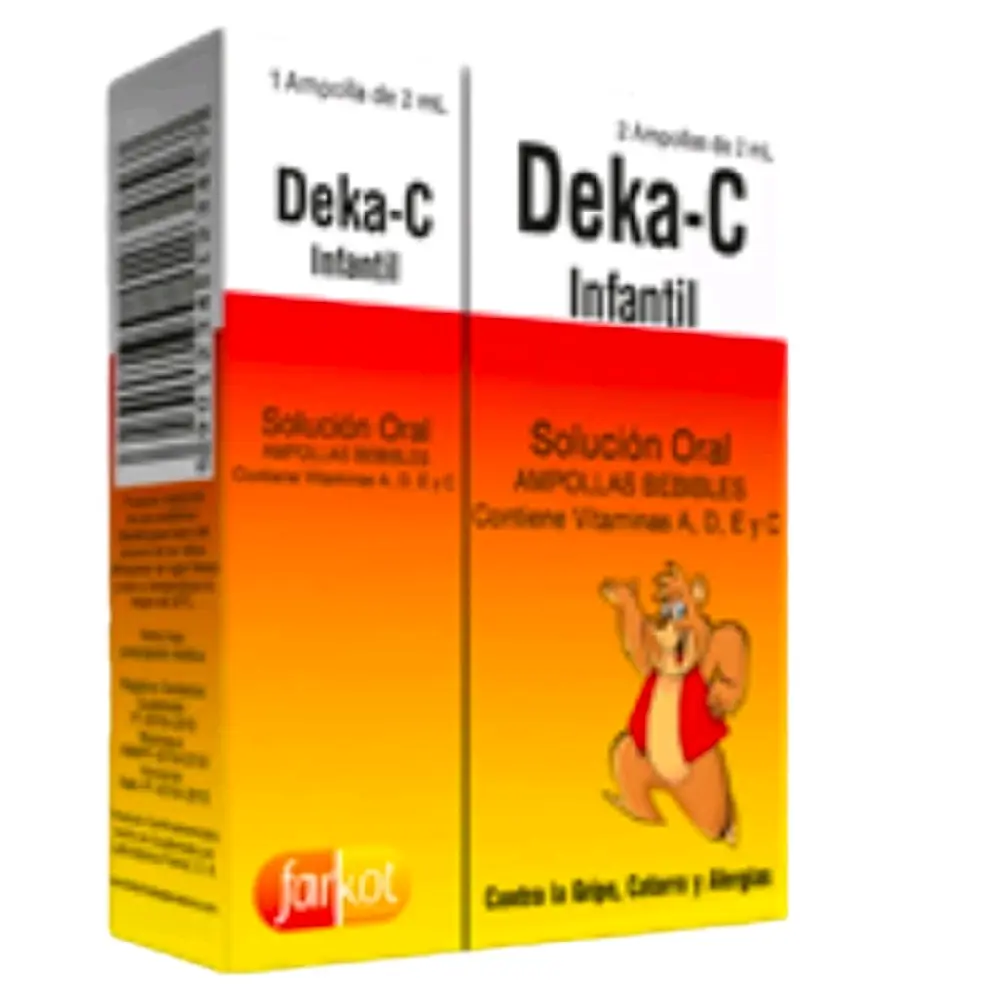 Vitamin C 1 pack of 3 shots from Guatemala D-kc Infantil