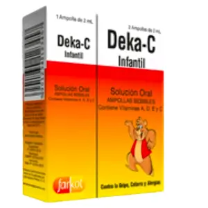 Vitamin C 1 pack of 3 shots from Guatemala D-kc Infantil