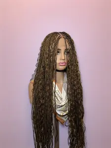 Boho Braided Wig for Black Women 30inch Full Lace 30 Inch Full Lace Braids Boho Full Lace Wig