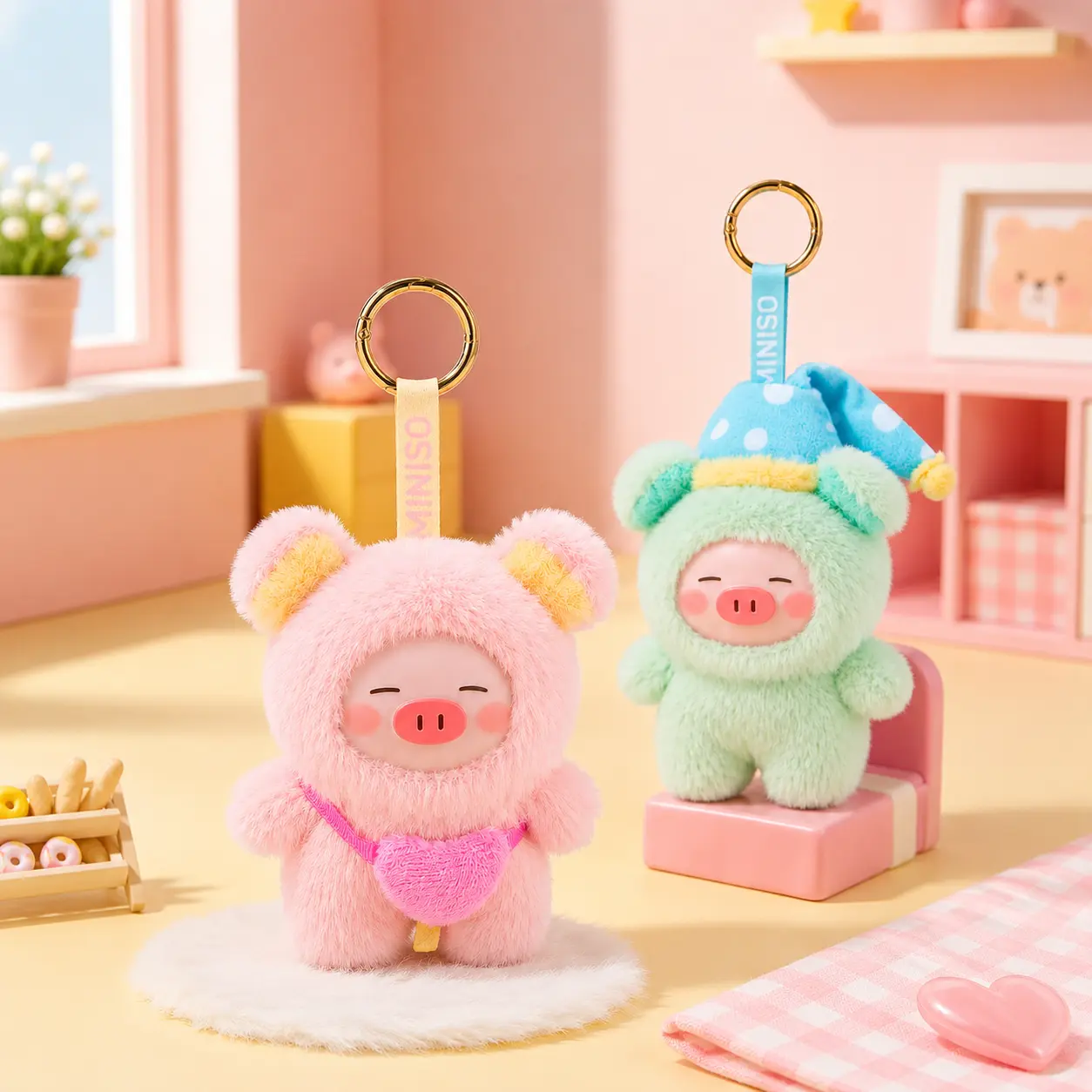 Pink version + sleep cap version