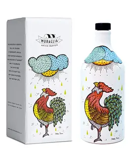 Muraglia Extra Virgin Olive Oil - ROOSTER Ceramic Bottle 16.9 Fl.oz