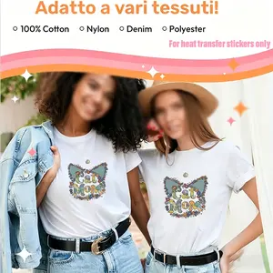 3pcs Cat Mom Heat Transfer Stickers, High-Definition, Tear-Resistant, DIY Iron-On Decals, Durable Plastic for T-Shirts, Pillows, Backpacks, Cushions, Pants, Sofa Covers - Waterproof, Fade-Resistant