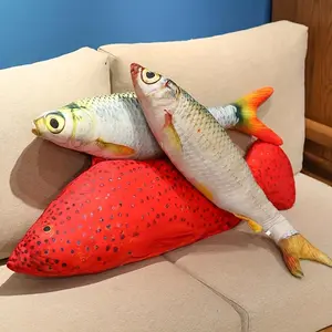 [Soft Funny Fish Plush] Super Soft 40cm/15.74in Funny Simulation Fishes Plush Doll | Stuffed Animal Doll Perfect for Holiday and Birthday Gift for Young People | Room Sofa Decoration