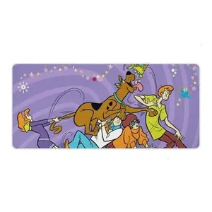 Scooby Doo Gaming Mouse Pad – Large Extended Desk Mat with Stitched Edges, Cute Retro Cartoon Mousepad for Gamers & Fans