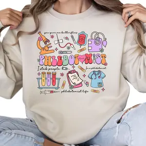 Phlebotomist Shirt, Phlebotomy Tech Hoodie, Phlebotomist Shirt, Nurse Appreciation Gift, Nurse Gift Collar Cotton