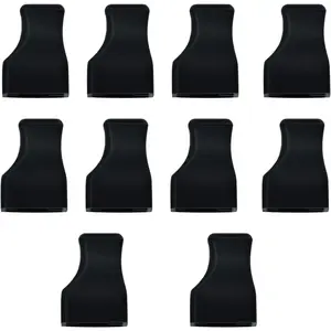 10pcs Coffee Syrup Pump Tip Covers Black Rubber Portable Practical Syrup Caps for Syrup Pump Dispenser Oil Liquor Bottle Keep Clean Preserved