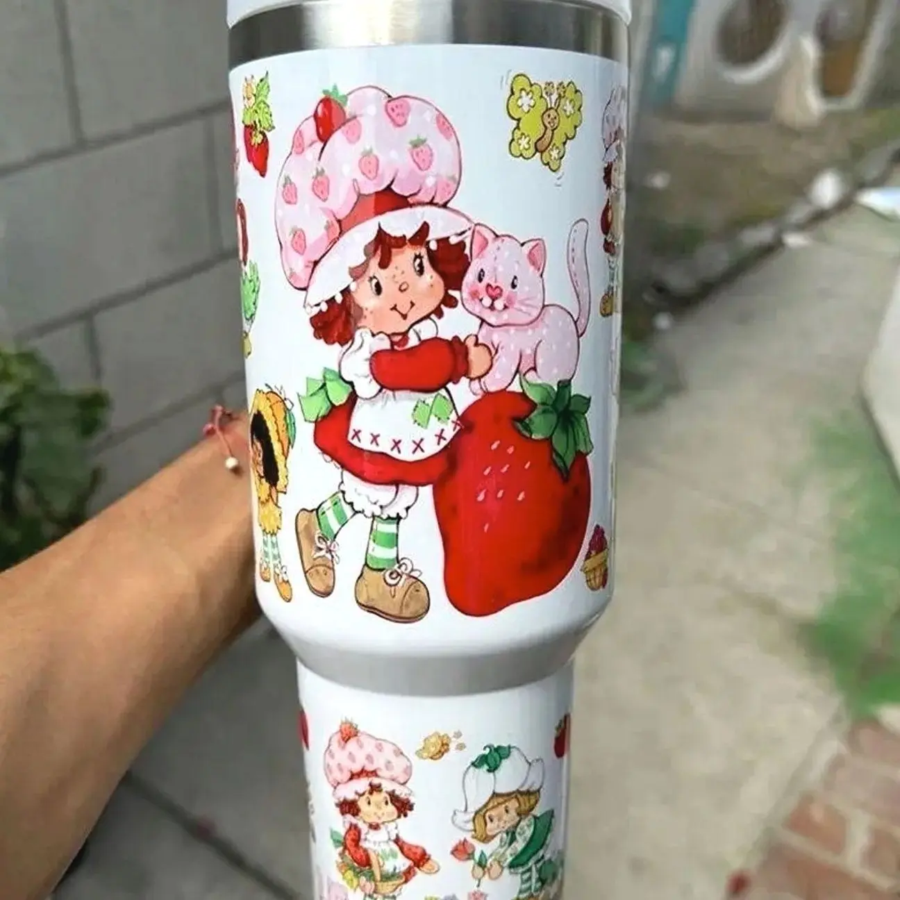Premium Strawberry shortcake 40 oz tumbler   for hot and cold l - Available Now