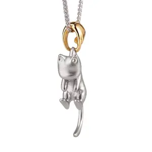 Lovely Cat Pendant Necklace Choker Party Jewelry Cute Neck Chain