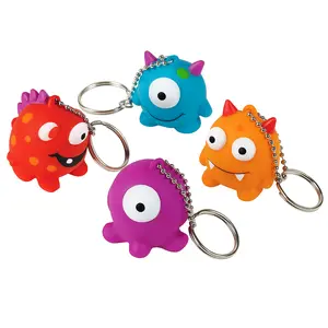 Monster Keychains Value Pack - 12-Piece Set for Kids' Birthday Parties