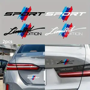 2D Flat Motorcycle Helmet Sticker Car Limited Edition Logo Badge - Sports Sticker, Suitable for Rearview Mirrors, Body, Doors, Windows, and Trunk