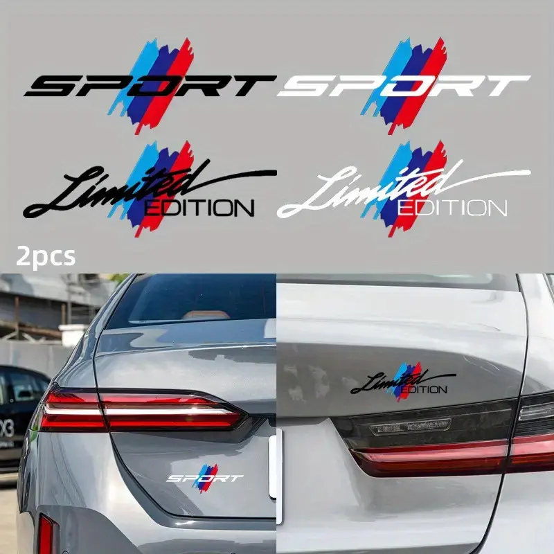 2D Flat Motorcycle Helmet Sticker Car Limited Edition Logo Badge - Sports Sticker, Suitable for Rearview Mirrors, Body, Doors, Windows, and Trunk