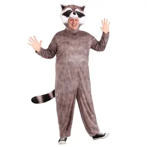 Plus Size Realistic Raccoon Costume