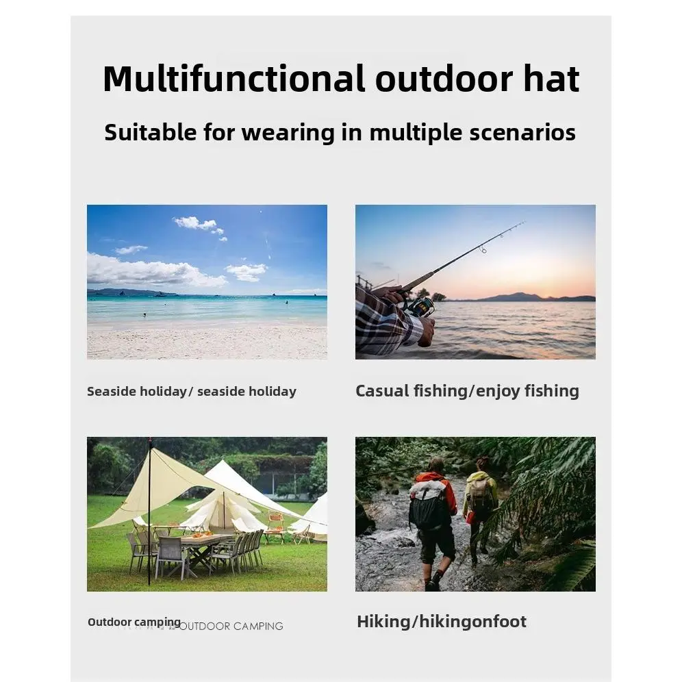 Hat women's outdoor climbing hat summer bucket hat women's sun protection sun hat UV protection sun hat