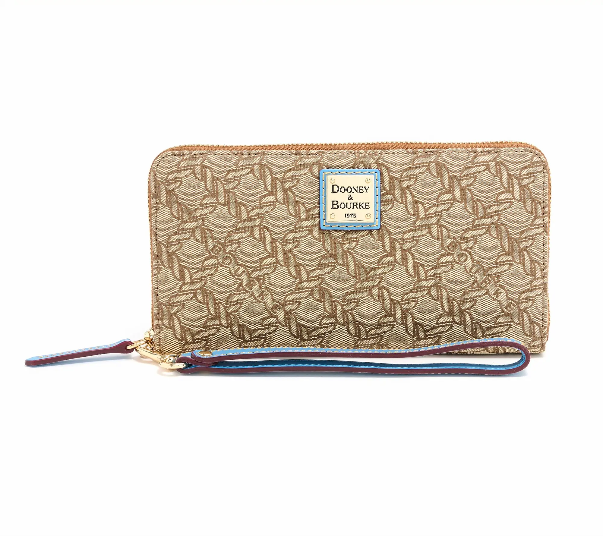 Dooney & Bourke Jacquard Maritime Large Zip Around Wristlet