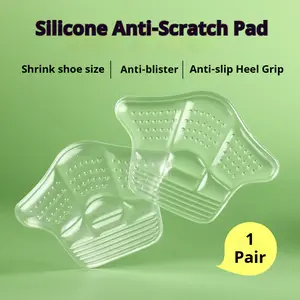 Universal Invisible Foot Guards Silicone Heel Cushions｜Solve Rubbing, Slipping, Loose Fit. Soft Silicone, Strong & Shoe-Safe Adhesive, Washable for Fresh Use