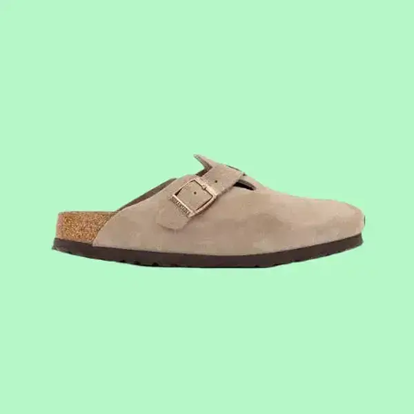 men’s Minimalist Soft Footbed Clogs – Taupe Mule Sandals with Cork Sole, Comfortable Slip-On Casual Footwear