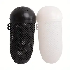 2pcs Portable Plastic Bait Cage - Perfect for Fishing Crabs, Shrimp & Worms! Fishing Gear Accessories
