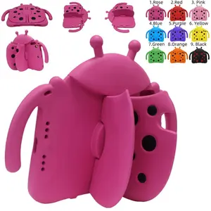 Cute Colorful Beatle EVA Case for iPad 9.7 6th 5th Air 2 1 Shockproof Kids Tablet Cover for Mini 6 5 4 3 2 1 pro 9.7 iPad 5 6