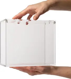 5mm Thick Luxury Acrylic ETB Display Case for Pokemon Elite Trainer Box Collectors - Crystal Clear, Magnetic Closure, UV-Blocking, Anti-Yellowing, Dustproof, Waterproof Card Protection Storage Box