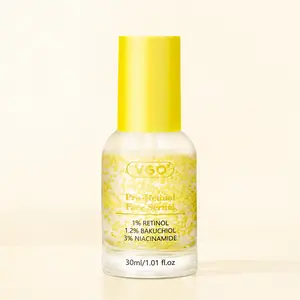 VGO Retinol Serum for Face - 1% Retinol, 1.2% Bakuchiol & 3% Niacinamide - Gentle Yet Potent Formula for Sensitive Skin - Skincare Radiance-A