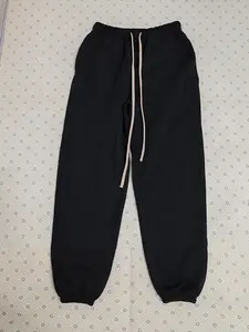 2024 Style Fleece Black Pants - Warm Unisex Oversized  Sweatpants Comfortable Fleece aterial for Casual Wear Layering