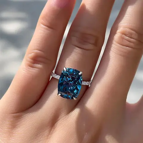 Elegant Artificial Crystal Decorated Ring, Fashion Accessories for Women, Elegant Fashion Rings, Simple Jewelry for Party, Daily Clothing Decor, Trendy All-match & Exquisite Jewelry for Birthday Gift, Elegant Rhinestone Ring, Beautiful Rings