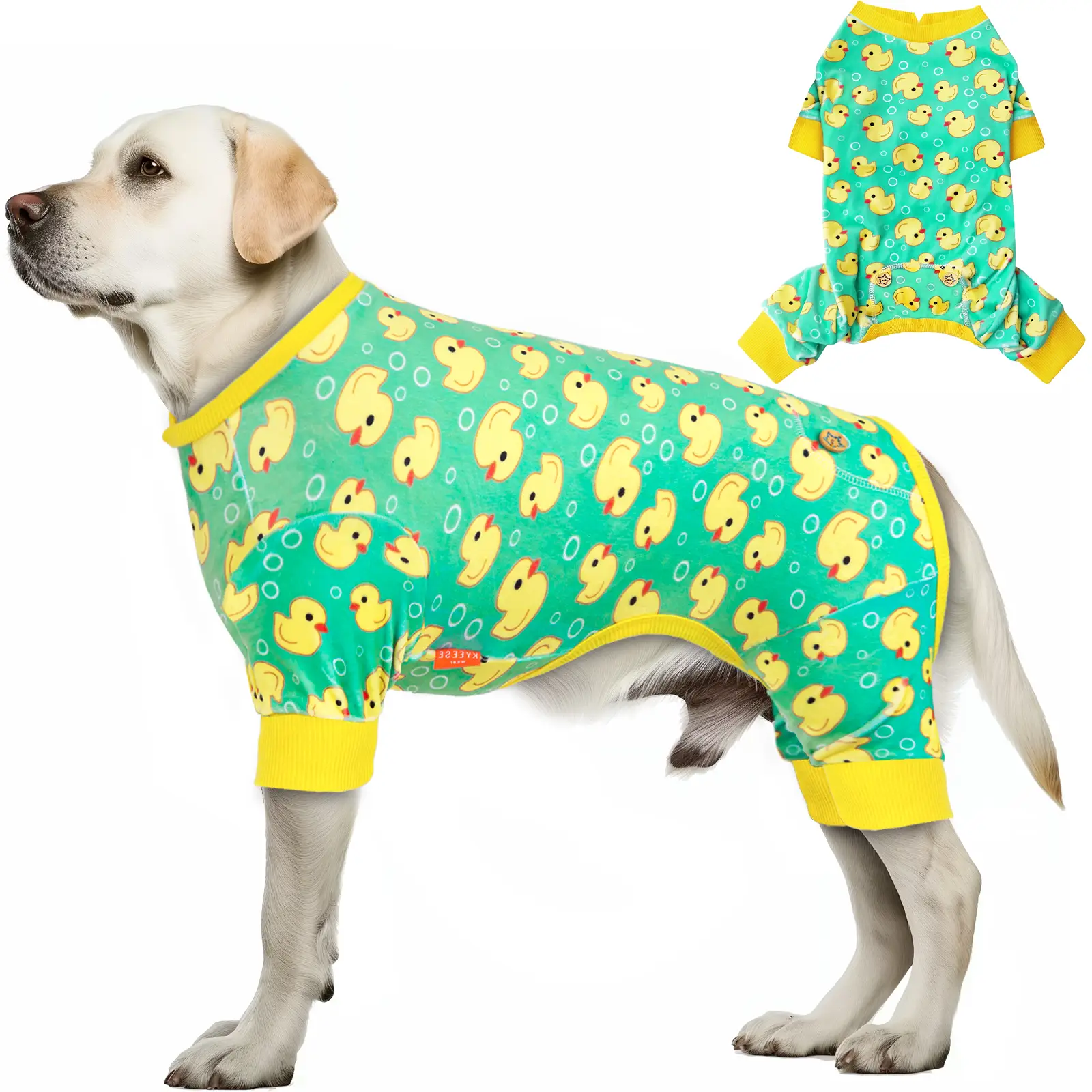 KYEESE Cozy Duckie and Comfy Dog Pajamas for Small Pets,Trendy Sleepwear clothing for Puppies with Sensitive Skin
