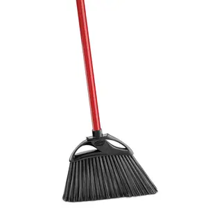 11 in. Indoor/Outdoor Angle Broom with Steel Handle Pet