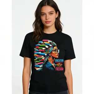 Premium U S A Printed Educational Resources and Black History Month T Shirt