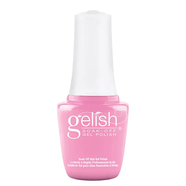 Gelish MINI Go Girl - Bright Pink Creme, Long-Lasting Soak-Off Gel, Vibrant Color, Chip-Resistant, High Shine, Professional Salon Quality, 9mL.