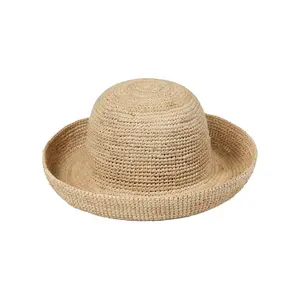 Lack of Color Raffia Cruiser – Handwoven Raffia Straw Dome Boater Hat with Flicked Edge, 100% Natural Fibre, Lightweight