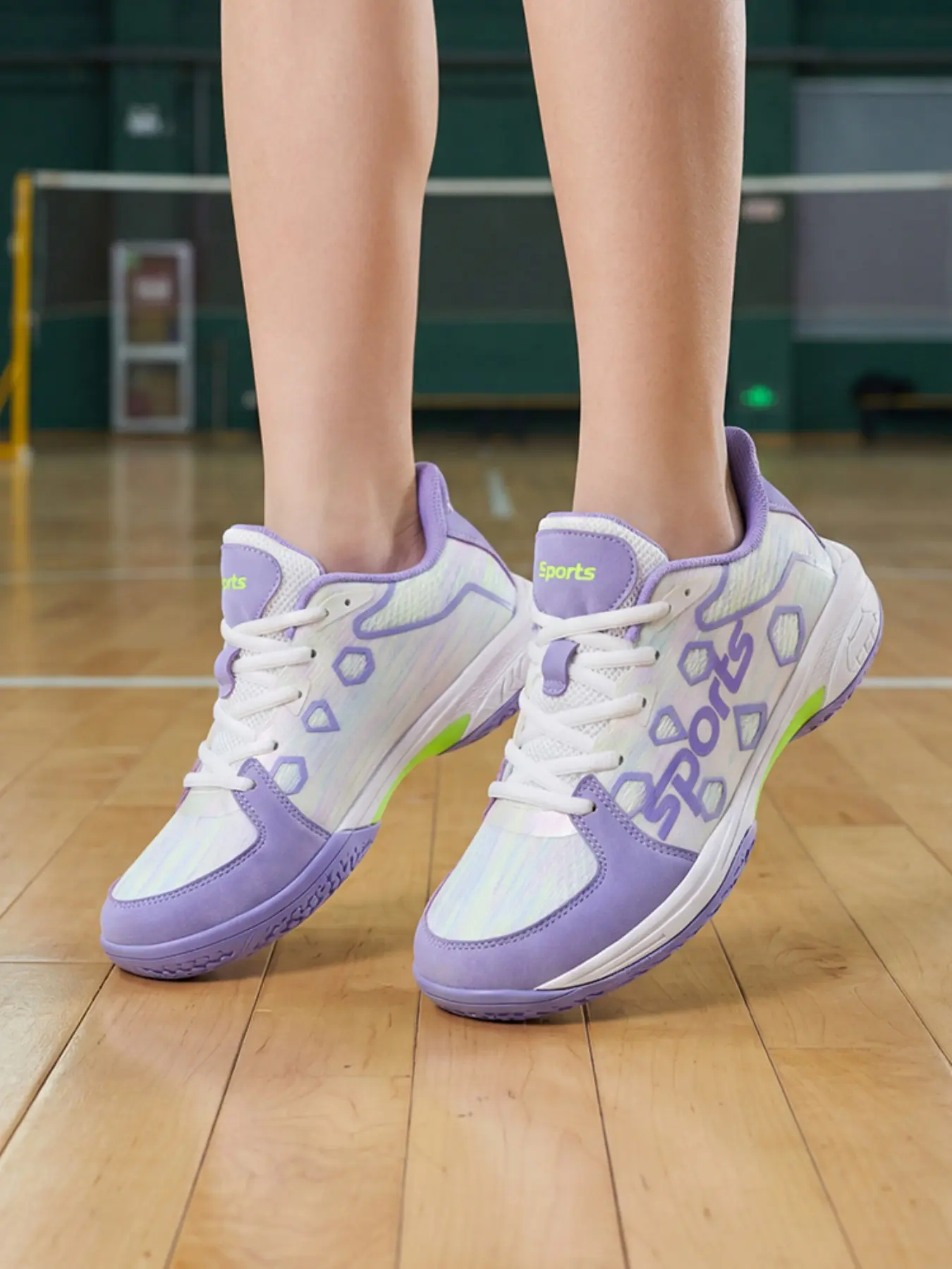 Unisex Wide-Width Badminton Shoes, Comfortable Sports Shoes, Shock Absorption Design, Durable and Cozy, Indoor/outdoor, Fashionable Sport Style