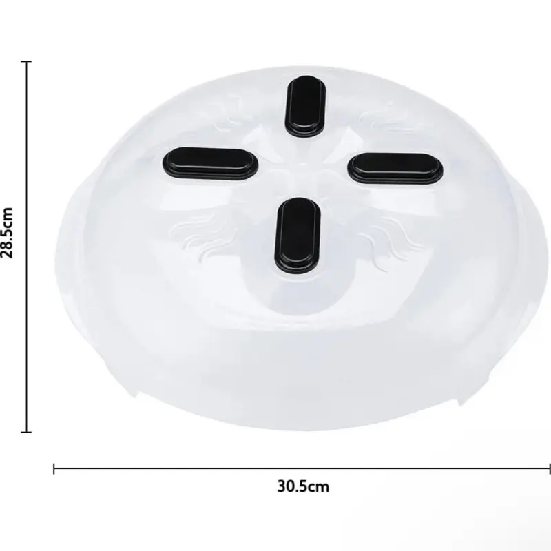Magnetic Microwaves Anti Plastic Cover Plate Guide 30.5cm x 28.5cm for Safe Cooking