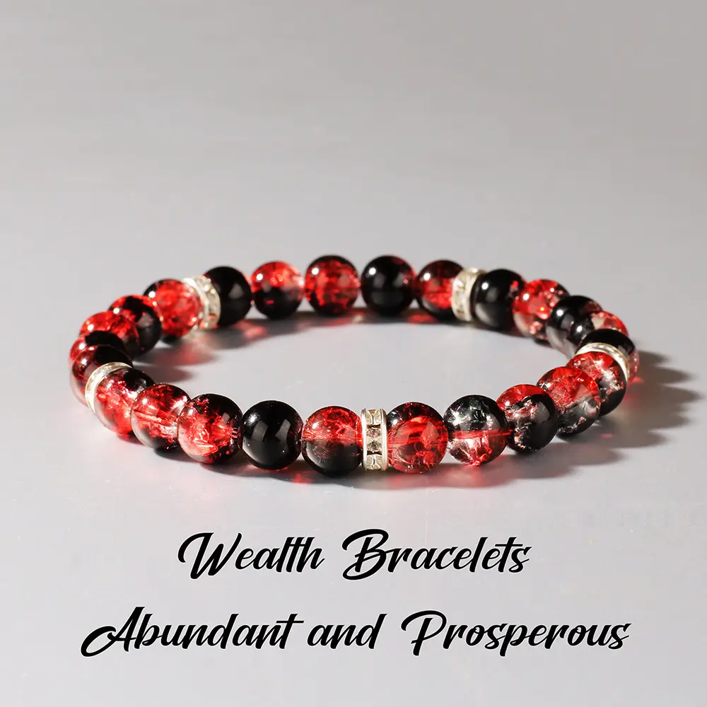 Feng Shui Beaded Bracelet for Wealth Attraction, Unisex Elegant Bangle with Prosperous and Abundant Energy for Everyday Wear, Bangle Bracelet Set, Enhance Energy, Fashionable Bangle