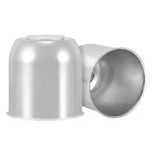 4.25" Push Through Center Caps for Trailer Truck RV Wheel Rims 4.25" Center Bore Chrome Carbon Steel, 4.25" Center Hole, 4.29" Height, 2Pack