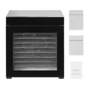 Food Dehydrator Machine, 10 Stainless Steel Trays, 1000W Electric Food Dryer with Adjustable Temperature & 24-Hour Timer, Freeze Dryer for Jerky, Meat, Fruit, Vegetables, Herbs, Dog Treats