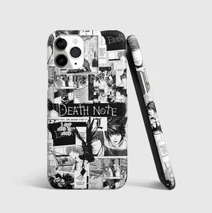 Monochrome Manga Panel Phone Case, Dark Mystery Anime Collage iPhone Case, Black White Comic Aesthetic Cover, Gothic Otaku Style, Thriller Manga Vibe Protective Case