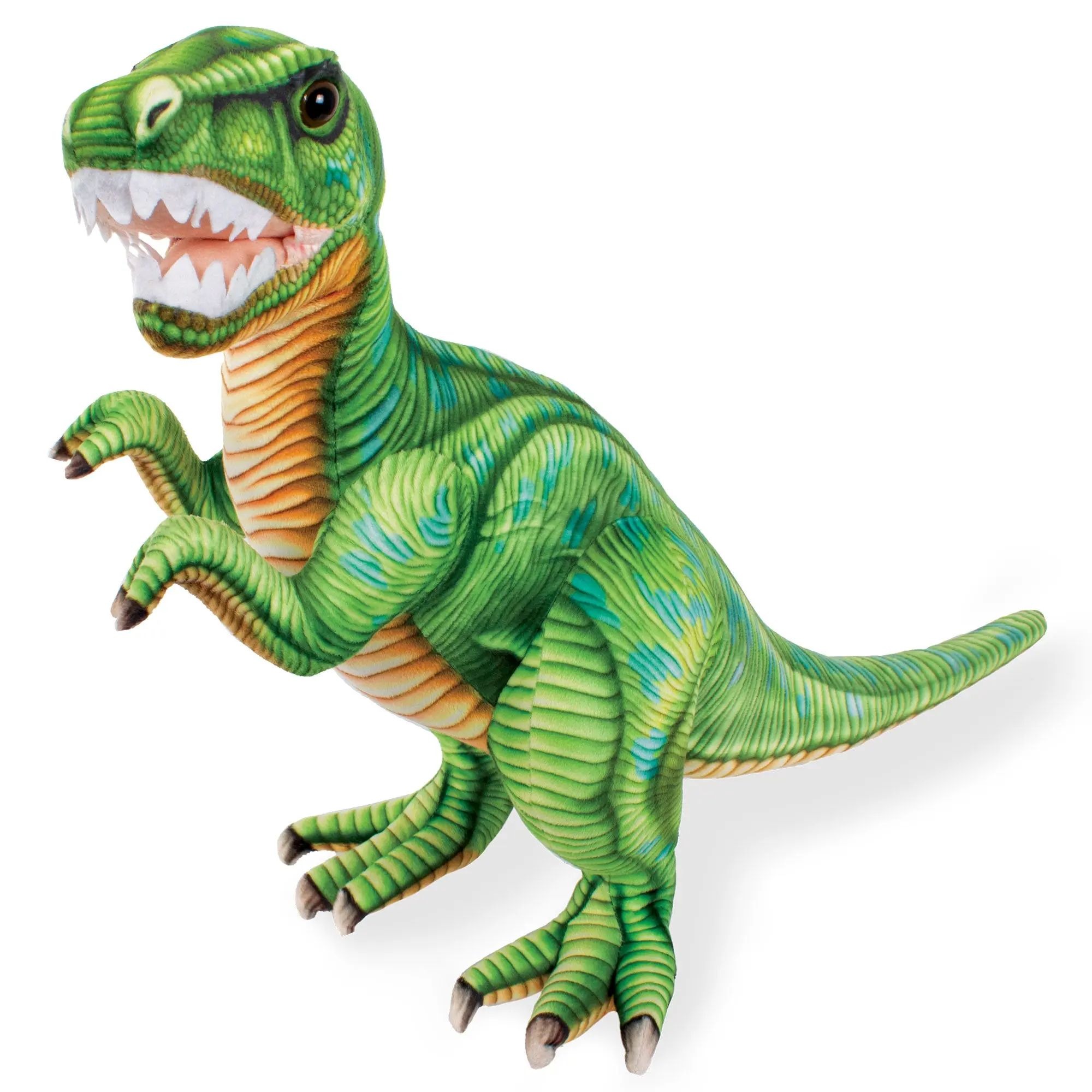 Real Planet™ Green Tyrannosaurus Rex Realistic Plush Stuffed Animal