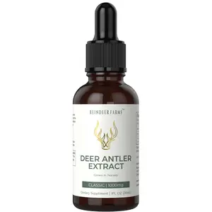 Reindeer Farms - GMO FREE, Organic Deer Antler Supplement - 1000mg Classic Fitness Healthcare Dietary Edible
