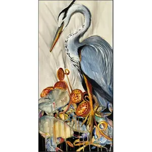Carolines Treasures  Blue Heron And Crabs Again Indoor & Outdoor Runner Mat- 58 x 28 in.