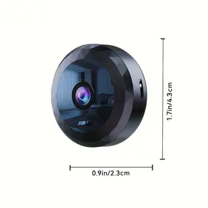 Hidden Camera Wireless Mini WiFi Security Camera with Night Vision, Motion Detection, Rechargeable Battery, Easy Mount, App-Controlled Indoor Home Surveillance Spy Camera, HD Video, Real-Time Alerts, Remote Viewing, Compact Portable Design, Black USB