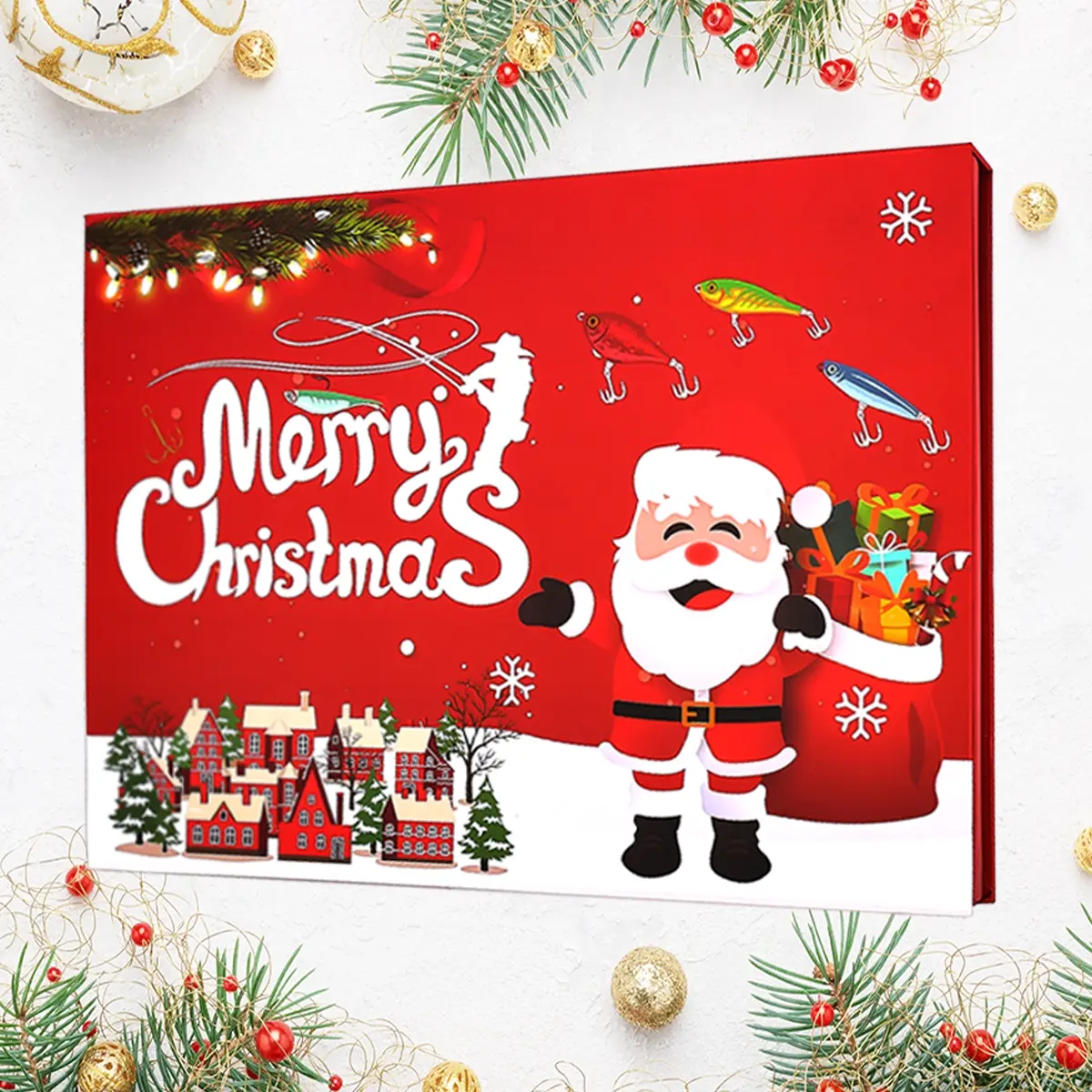Christmas Gift Box Opening Surprise! 24 Days of Christmas Every Day, Fishing Lure Calendar, Perfect Holiday Present for Anglers