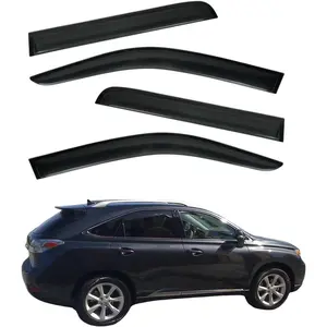car stuff4Pcs Window Visors Vent Deflectors for Lexus RX350 RX450h 2010-2015 Tape-on Rain Guards Shade