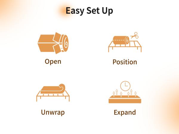 Mattress Gel Memory Foam Queen Size Mattresses in a Box for Back Pain Relief, Firm Foam Bed-Mattress for for Cool Sleep, CertiPUR-US Certified