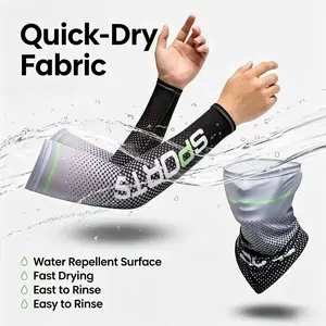Comfortable Athletic Arm Sleeves and Neck Gaiter – Lightweight Gear for Daily Outdoor Activity