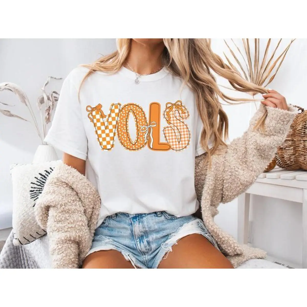 Tennessee Football Gameday Tee, Fun VOLS Letter Print Unisex Shirt, Great Gift For Students  Alumni T-Shirt For Men And Women