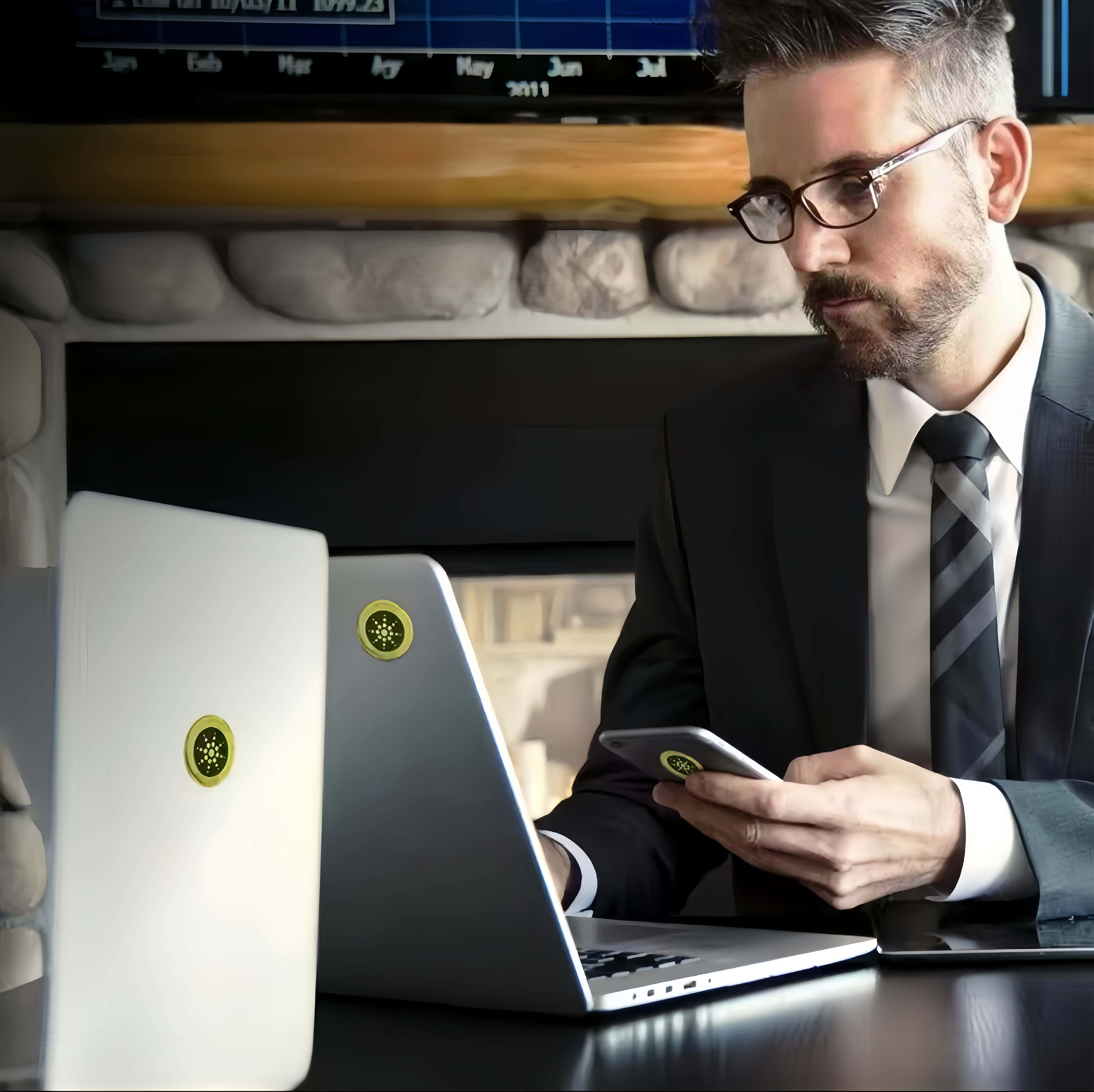 [6 Pcs] Ｅм F Stickers - Multi-Device Protective Stickers-For Phones, Laptops, Fridges, and More - Gold/Silver for Smartphones, Cases, and Devices