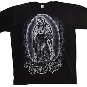 Our Lady Of Guadalupe Virgin Mary Virgen Morena T-shirt Graphic Tee Tops Underwear Crewneck Menswear