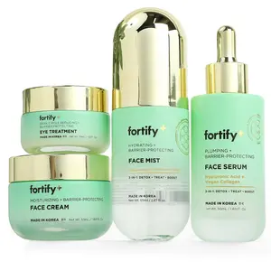 4-Piece Fortify Skincare Set: Face Cream, Eye Treatment, Serum & Mist – Complete Routine for Glowing Skin